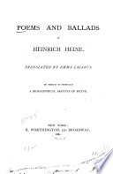 Cover of Poems and Ballads of Heinrich Heine