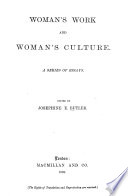 Cover of Woman's Work and Woman's Culture