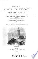 Cover of Journal of a Tour in Marocco and the Great Atlas