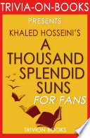 Cover of A Thousand Splendid Suns by Khalid Hosseini