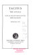 Cover of Tacitus: The annals, books 13-16