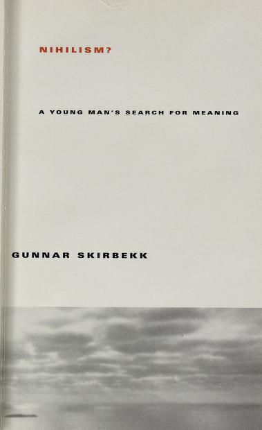 Cover of Nihilism? : a young man's search for meaning