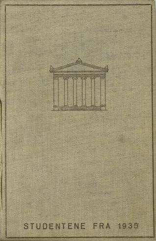 Cover of Studentene fra 1935 : biografiske opplysninger, artikler og statistikk samlet til 25-års jubileet september 1960