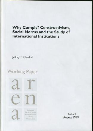 Cover of Why comply? : constructivism, social norms and the study of international institutions