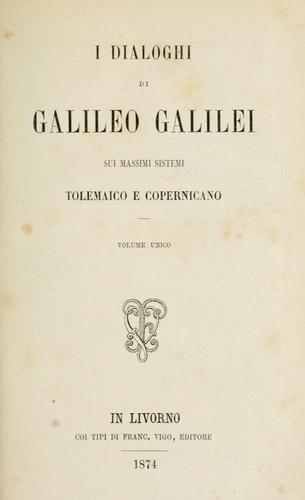 Cover of Dialogo sopra i duemassimi sistemi del mondo tolemaico e copernicano