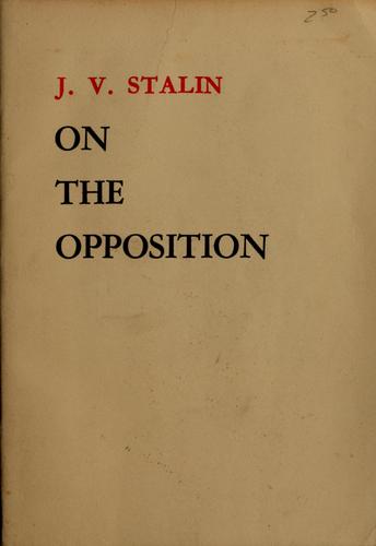 Cover of Ob oppozit︠s︡ii