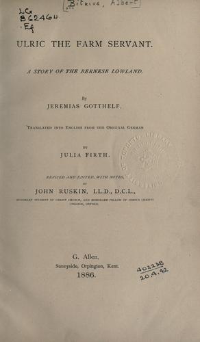 Cover of Uli, der Knecht