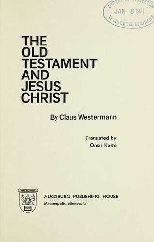 Cover of The Old Testament and Jesus Christ