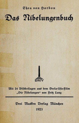 Cover of Das Nibelungenbuch