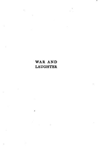 Cover of War and laughter