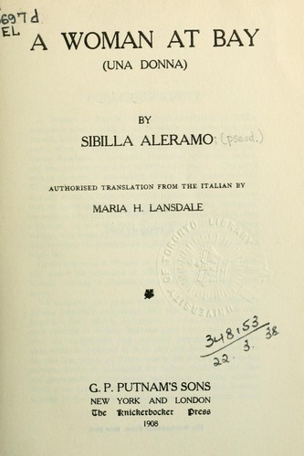 Cover of A woman at bay