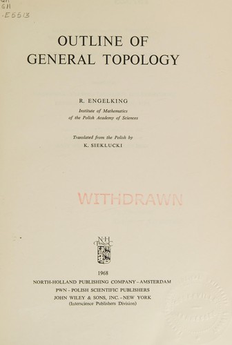 Cover of Zarys topologii ogólnej