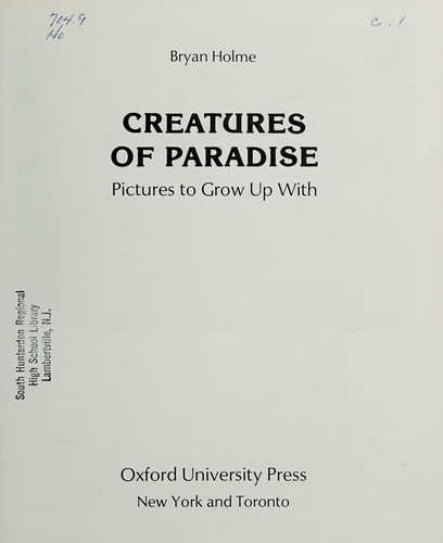 Cover of Creatures of paradise