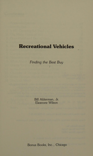 Cover of Recreational vehicles