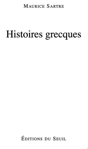 Cover of Histoires grecques