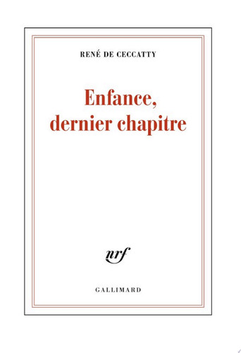 Cover of Enfance, dernier chapitre