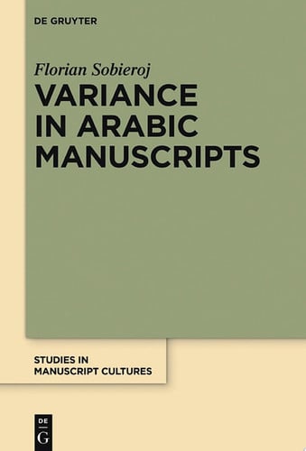 Cover of Variance in Arabic manuscripts