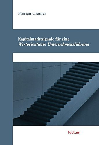 Cover of Kapitalmarktsignale für eine wertorientierte Unternehmensführung